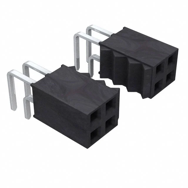 SSW-127-02-S-D-RA 헤더, 리셉터클, 암 소켓 이미지