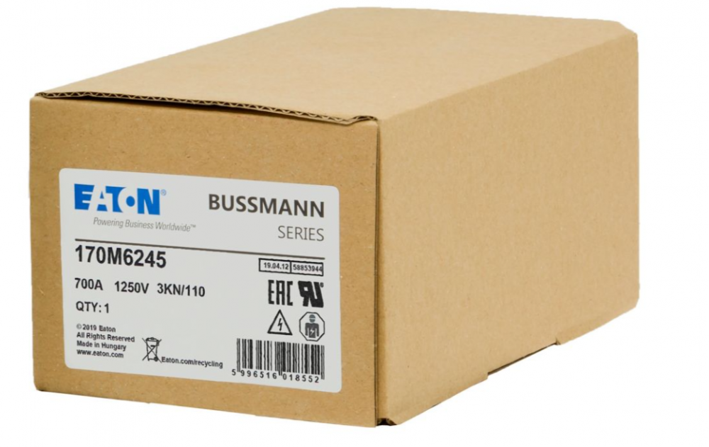 170M6245 제조사: Eaton - Bussmann Electrical Division