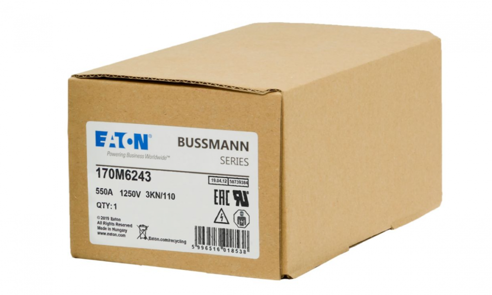 170M6243 제조사: Eaton - Bussmann Electrical Division