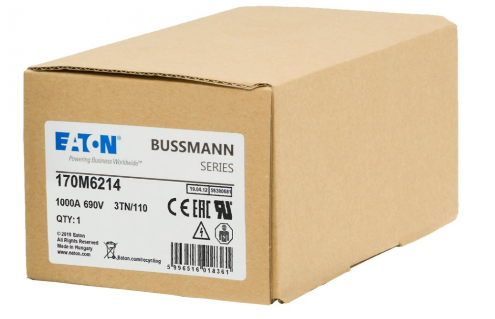 170M6214 제조사: Eaton - Bussmann Electrical Division