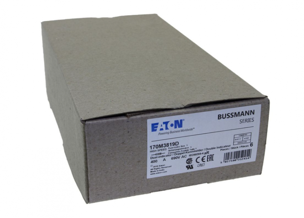 170M3819D メーカー： Eaton - Bussmann Electrical Division