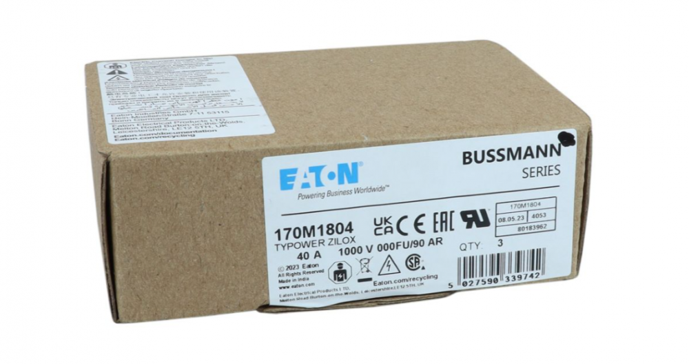 170M1804 제조사: Eaton - Bussmann Electrical Division