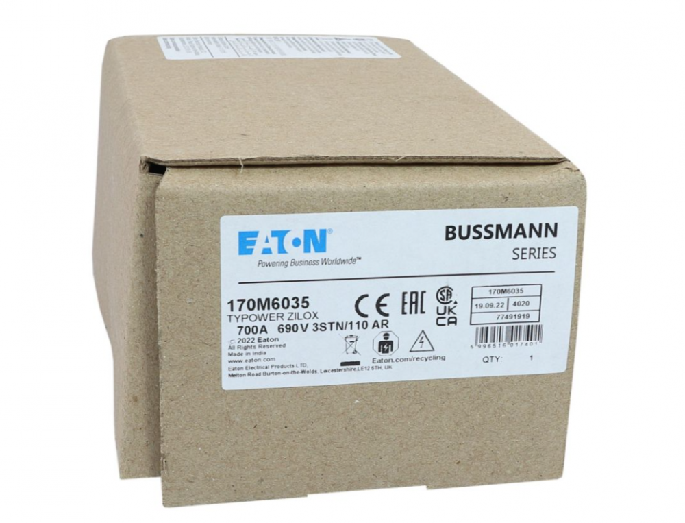 170M6035 メーカー： Eaton - Bussmann Electrical Division