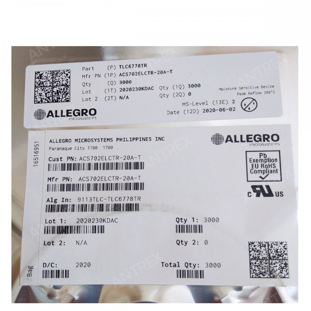ACS702ELCTR-20A-T 由 Allegro MicroSystems