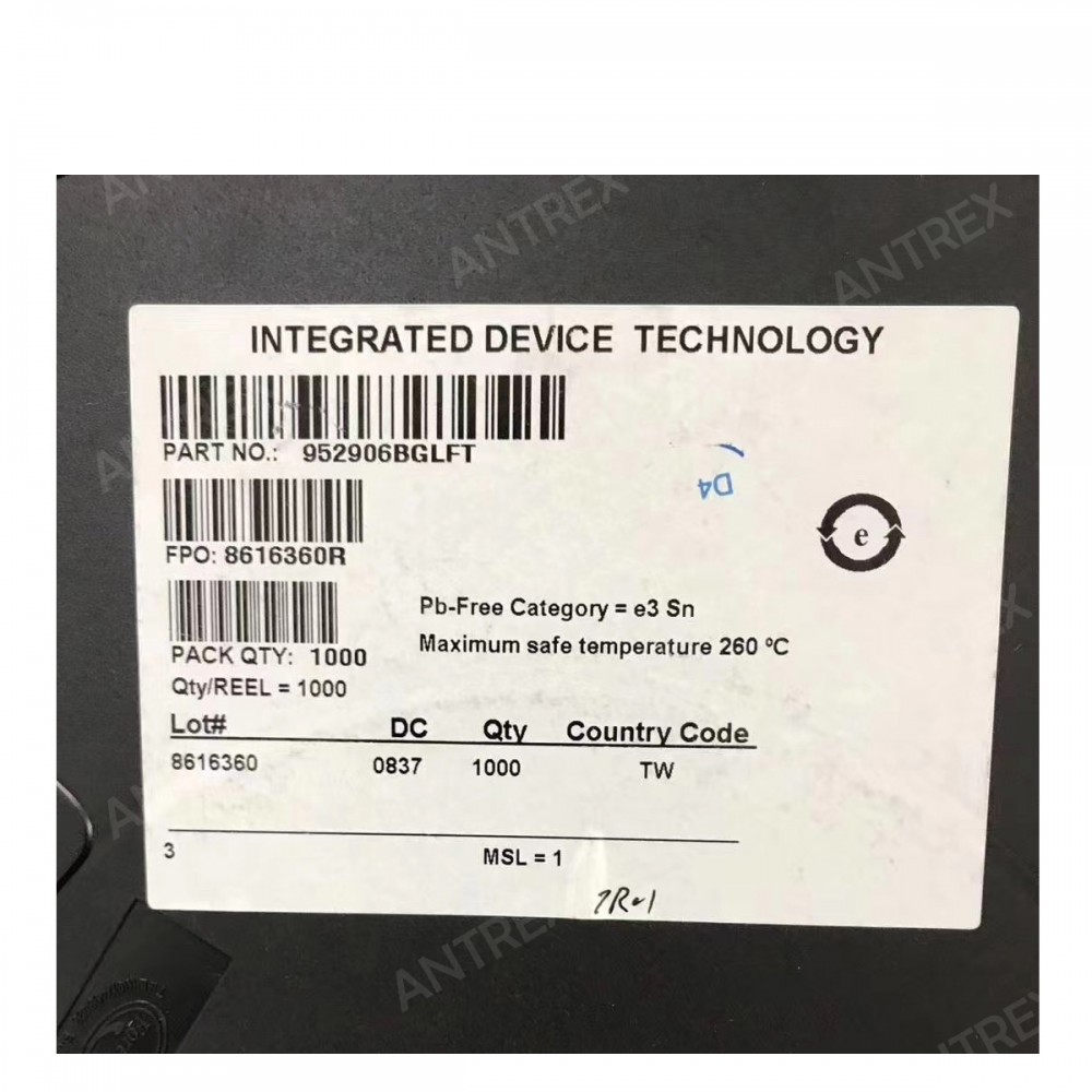 952906BGLFT 由 IDT, Integrated Device Technology Inc