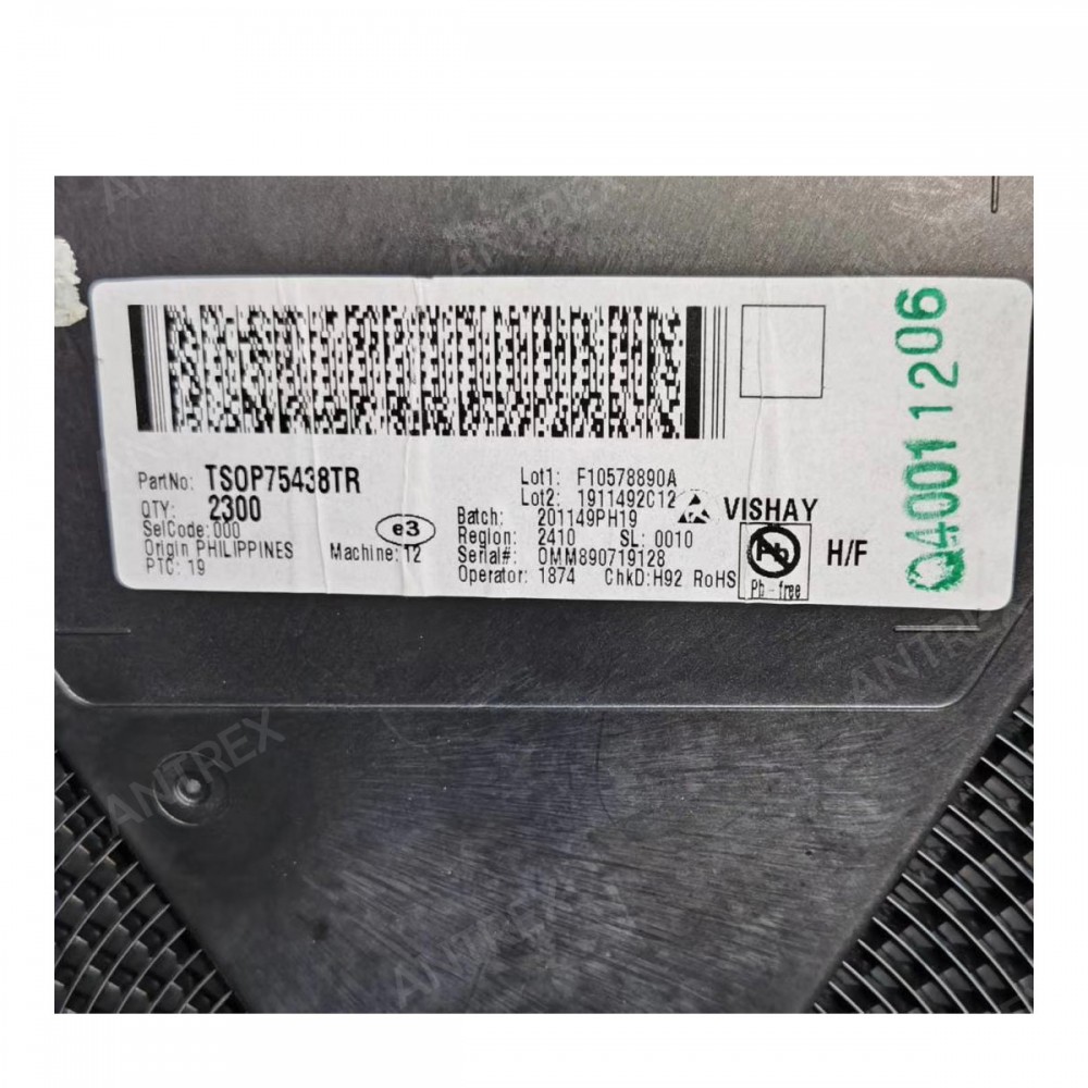 TSOP75438TR 由 Vishay Beyschlag/Draloric/BC Components