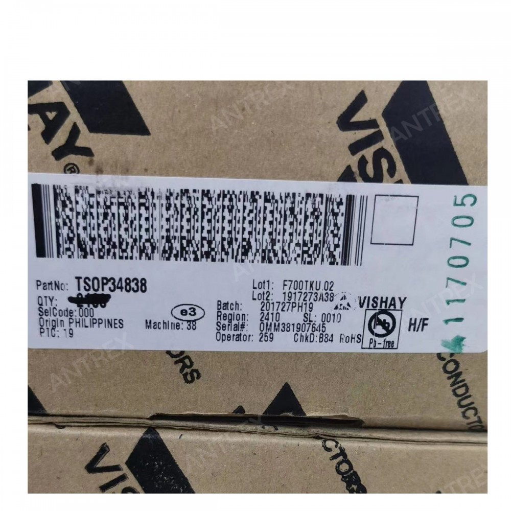 TSOP34838 由 Vishay Beyschlag/Draloric/BC Components